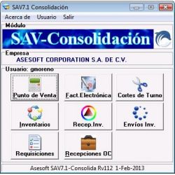 SAV7-1 SAVConsolida Menu-500x500